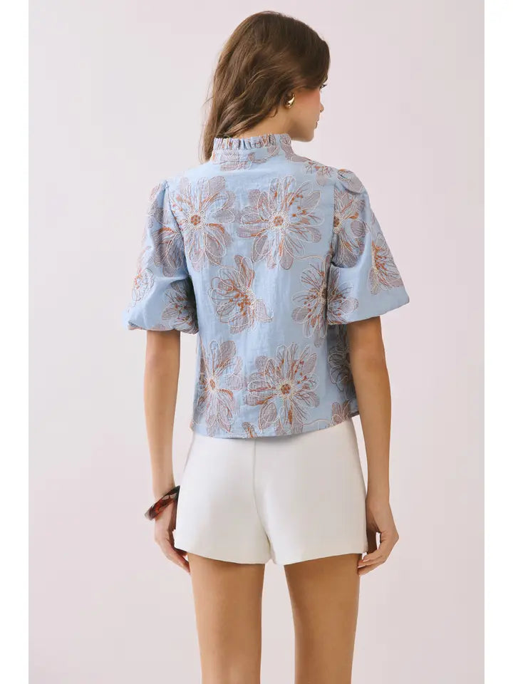 When It Feels Right Blue Top