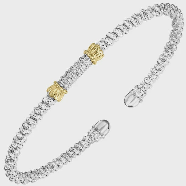 Vahan 2mm Petite Diamond Bar Cuff