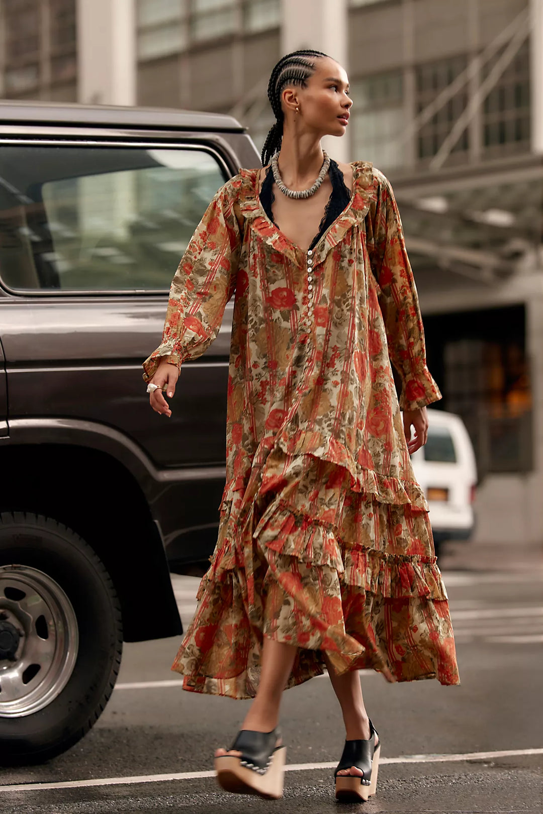 Free People Garden Wonders Maxi Dress in Retro Combo