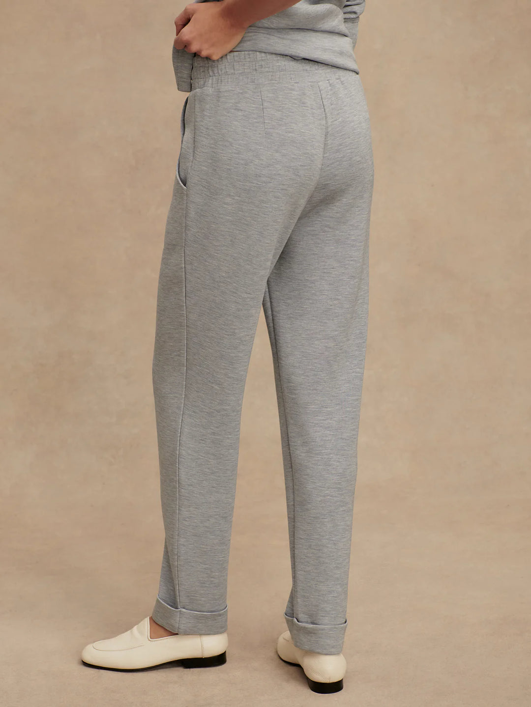 Varley The Rolled Cuff Pant 28.5" in Mid Blue Marl