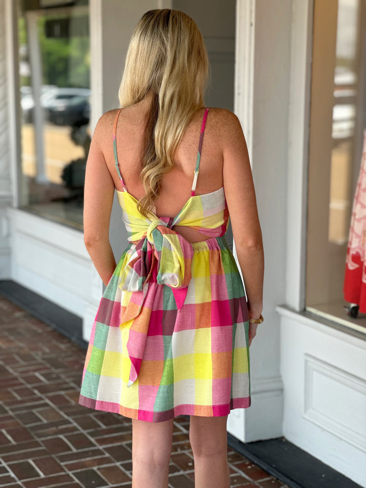 Prosperina Cora Mini Dress in Sweet Tart