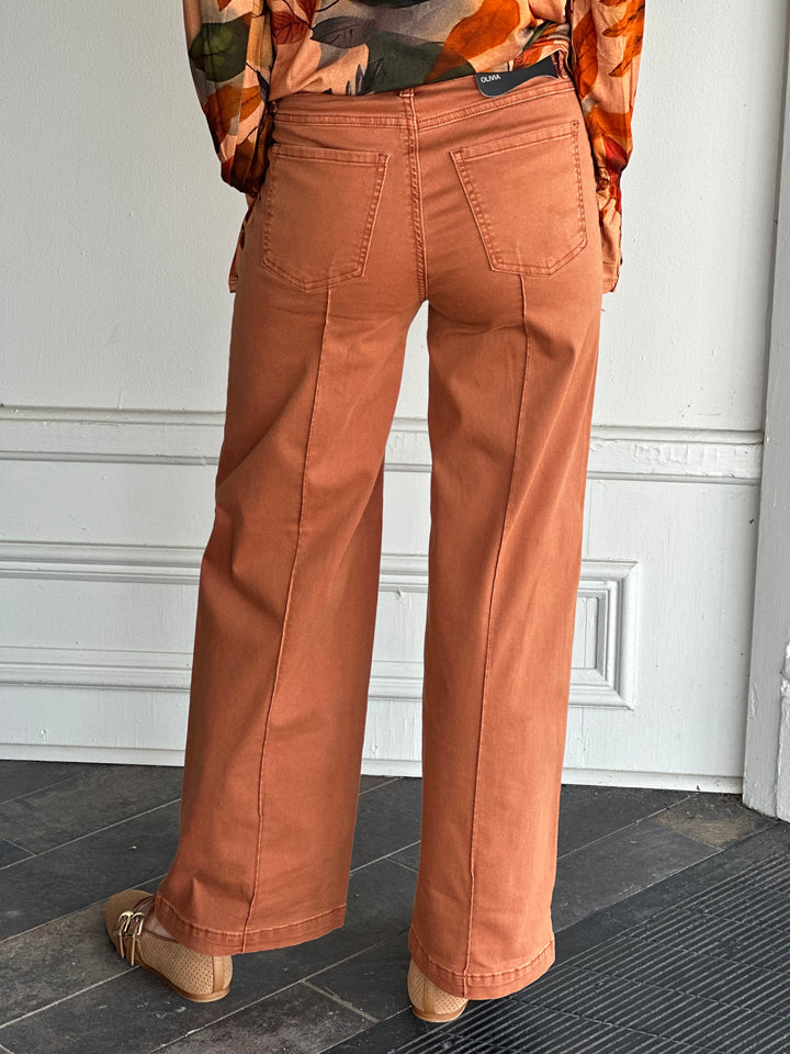 French Dressing Olivia Wide Leg Jeans in Bronze