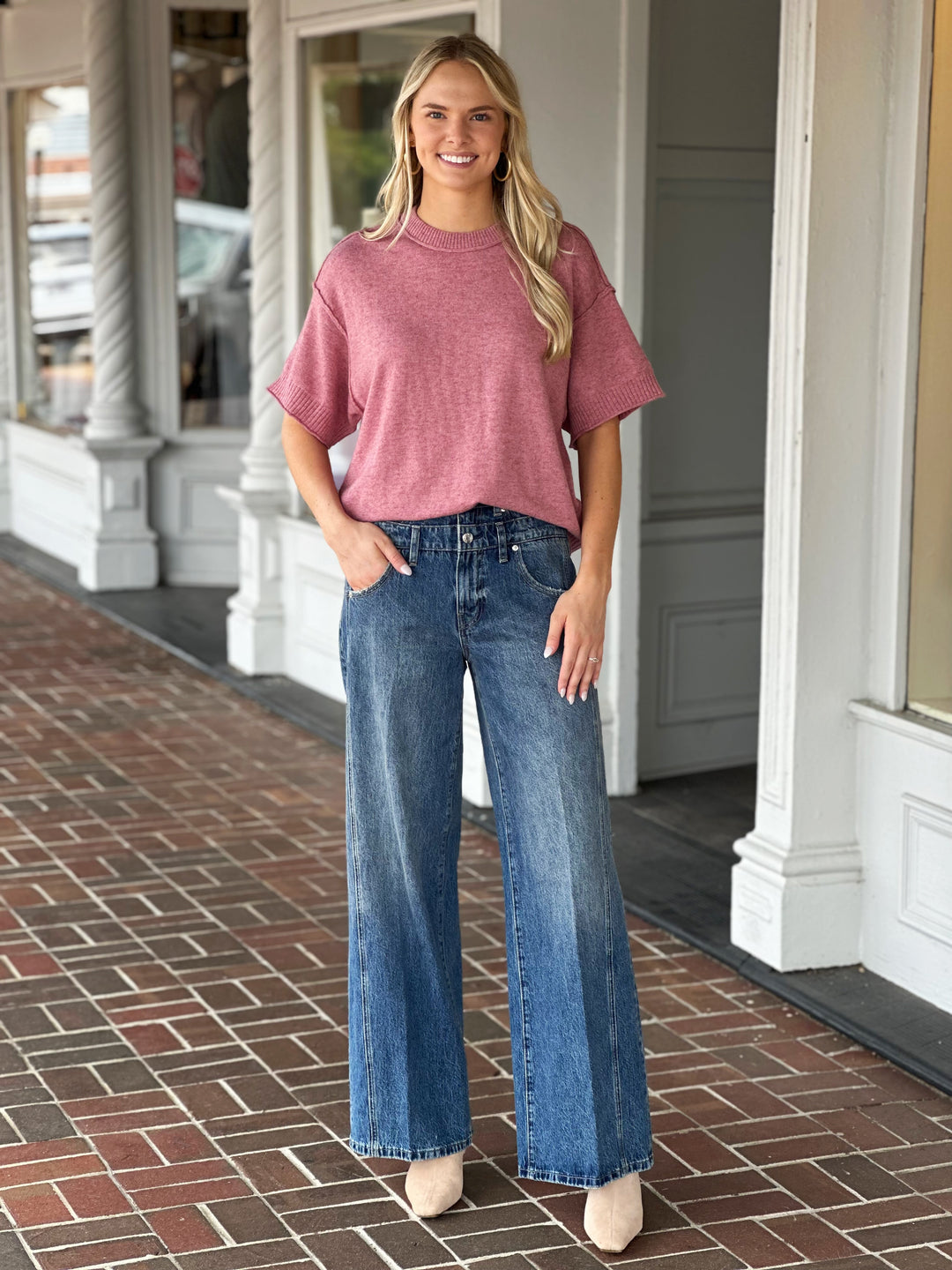 Good For Me Sweater in Mauve