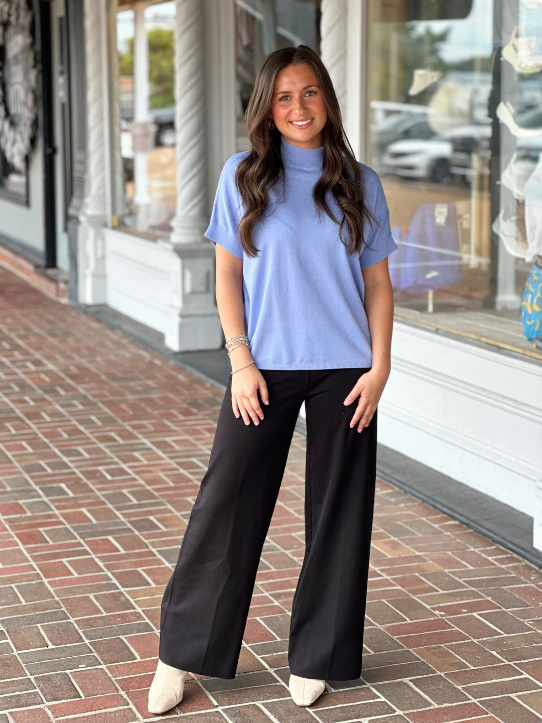 Elliott Lauren Short Sleeve Iris Sweater