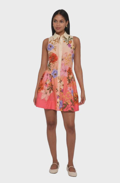 Love The Label Sierra Mini Dress in Splendor in The Garden Print