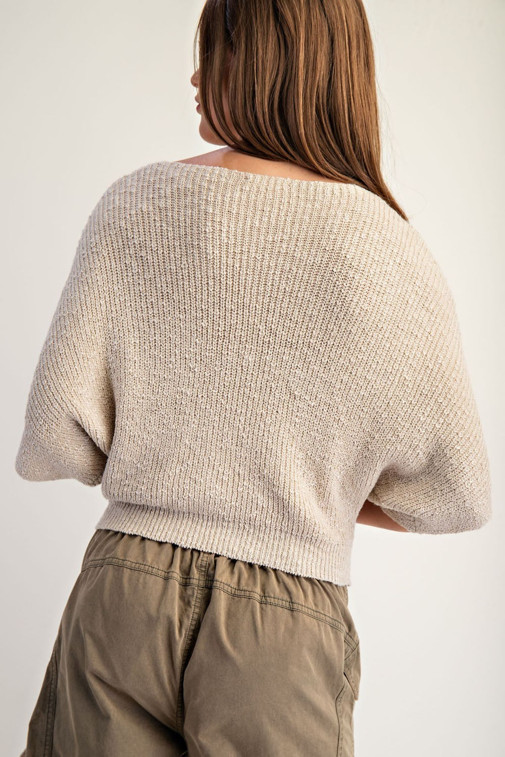 New Beginnings Oatmeal Sweater