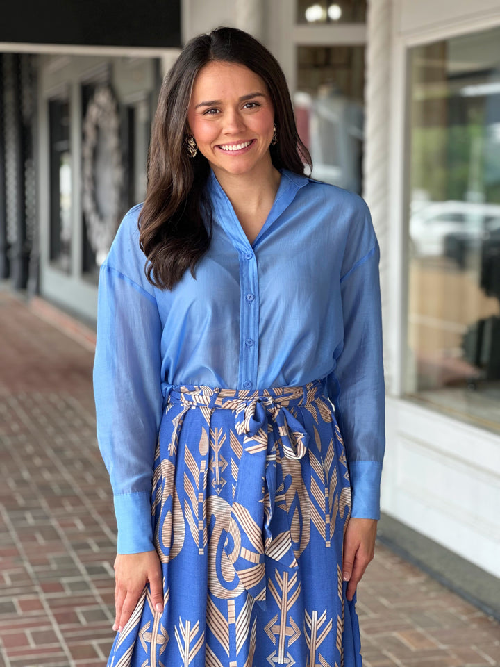Tencel Summer Shirt in Sky