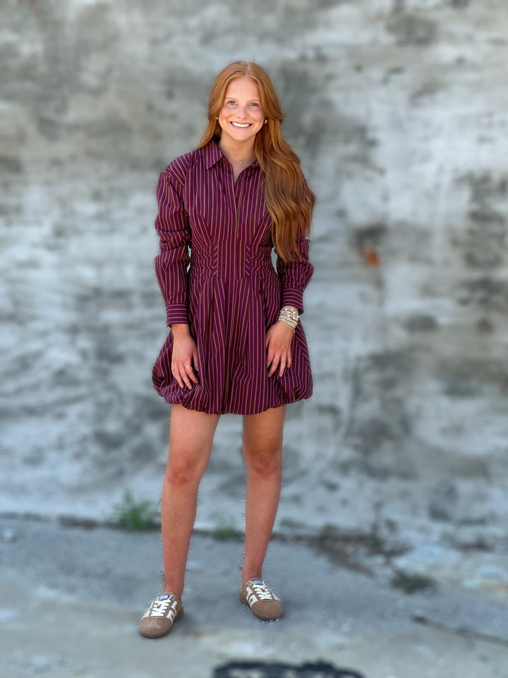 Steve Madden Arielle Dress in Wine