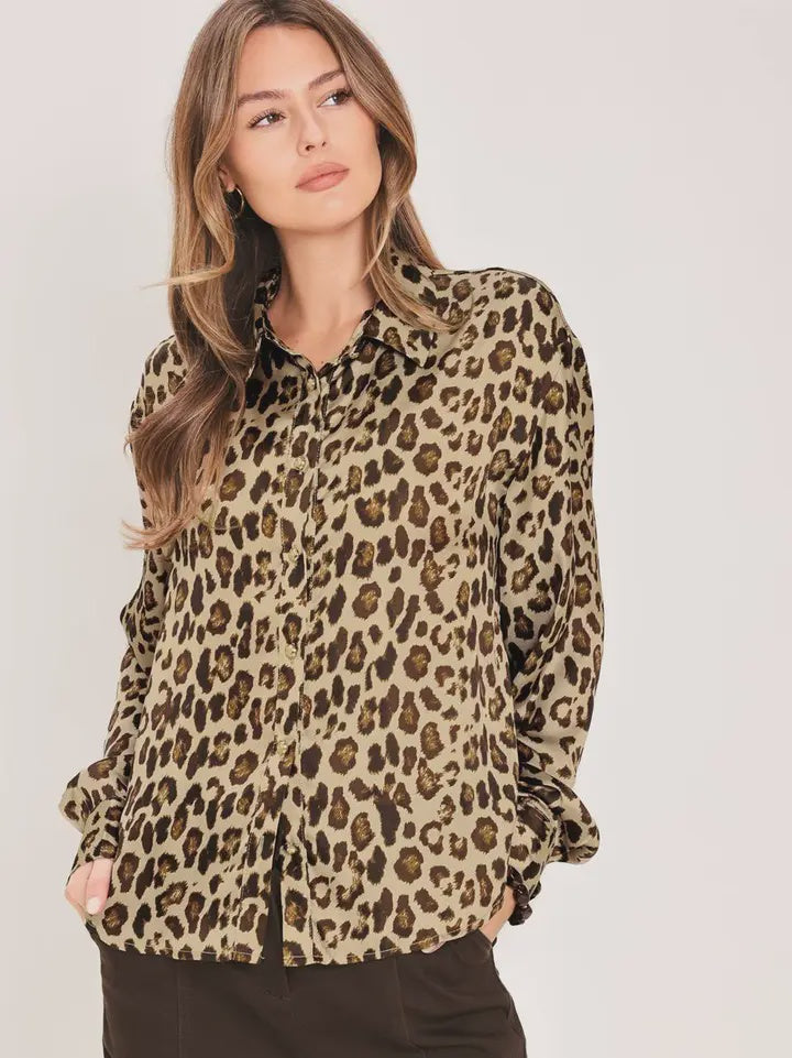 Always Within Reach Leopard Print Top