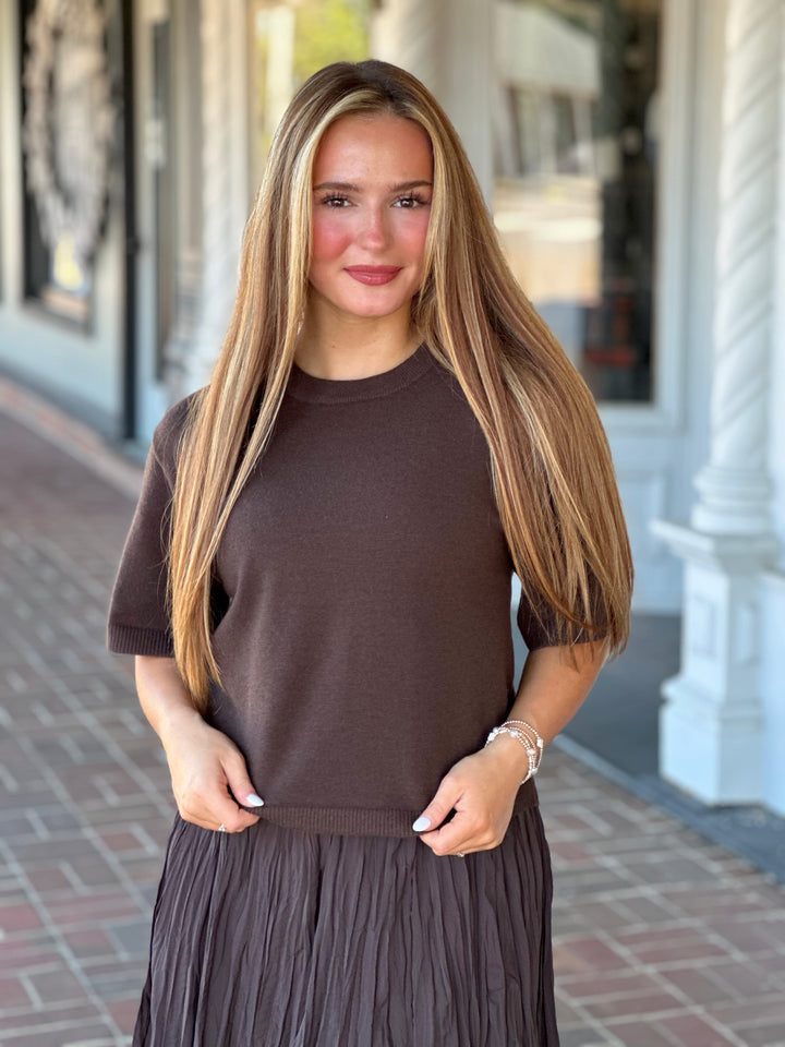 Steve Madden Kori Sweater in Dark Espresso