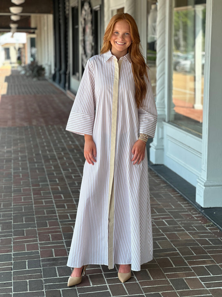 Coasting With Confidence Maxi Dress in Tan