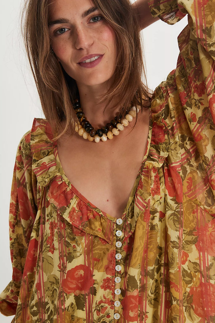 Free People Garden Wonders Maxi Dress in Retro Combo