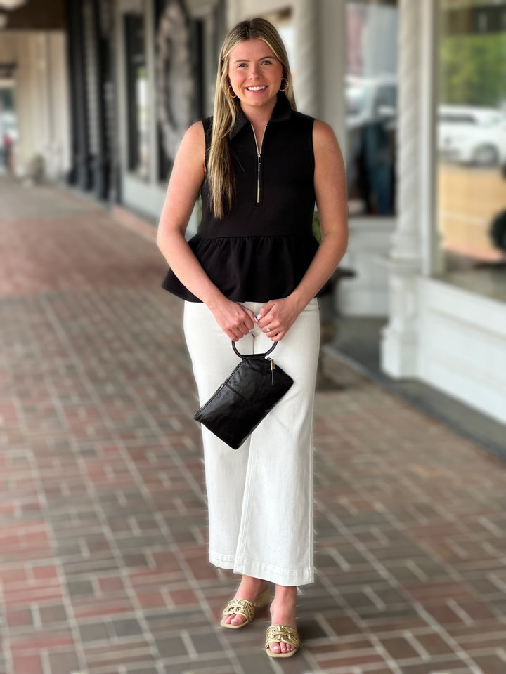 Solid Sleeveless Top in Black
