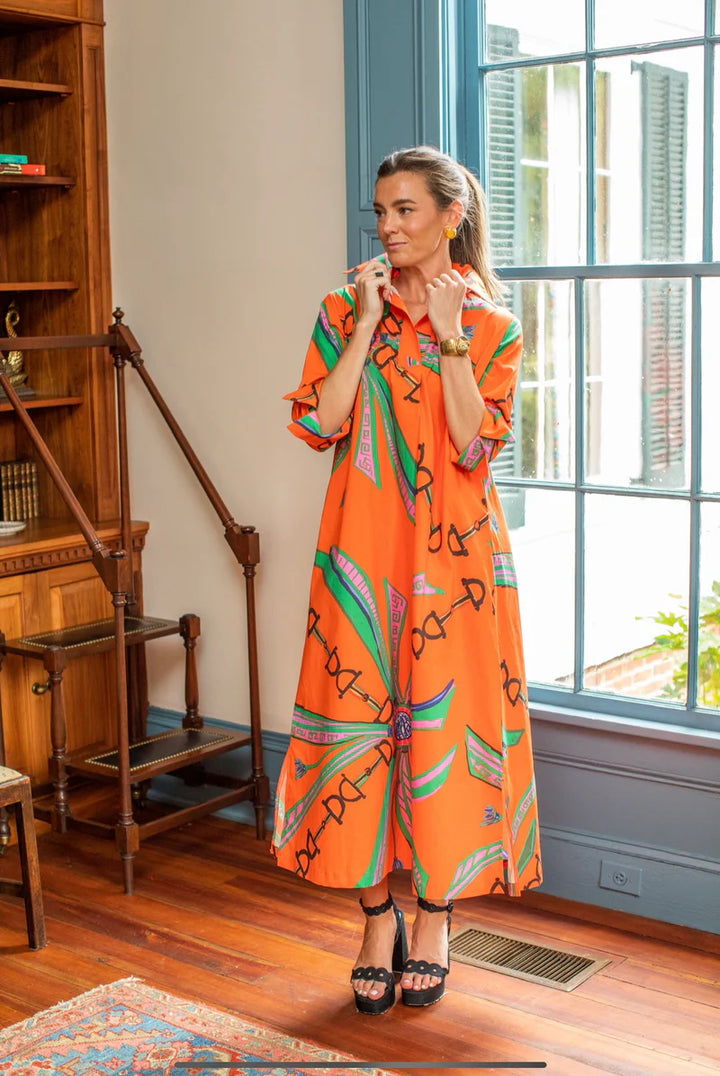 Estate Orange© Shirt Dress Long
