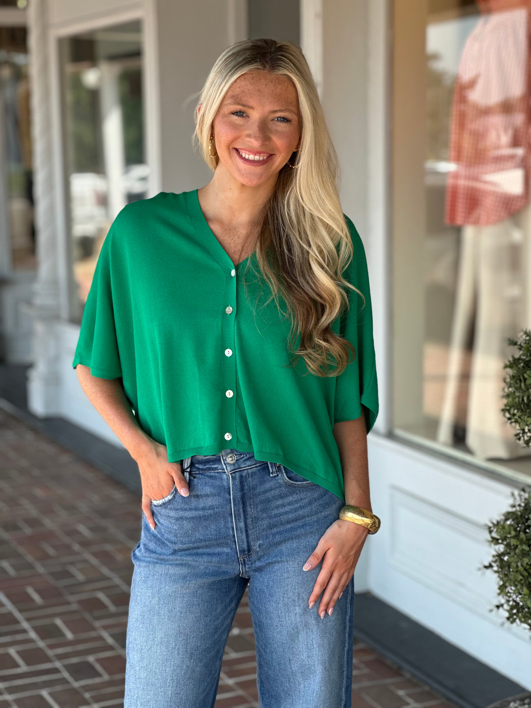 Just A Bit Better Green Top