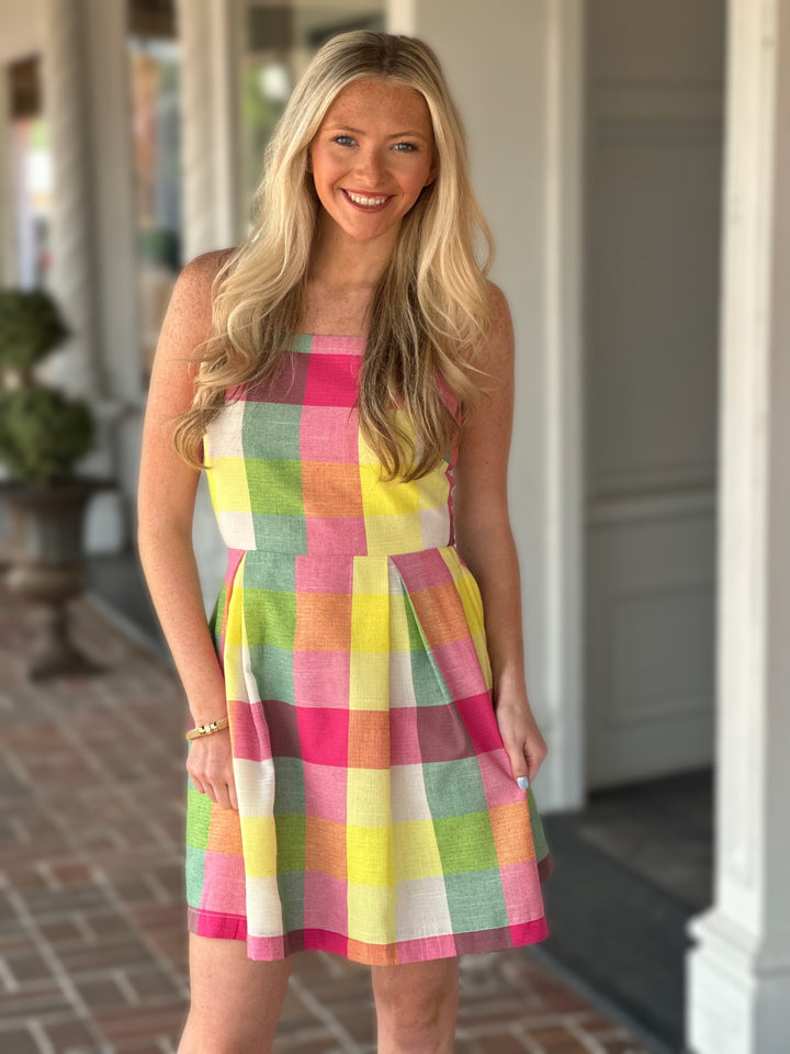 Prosperina Cora Mini Dress in Sweet Tart