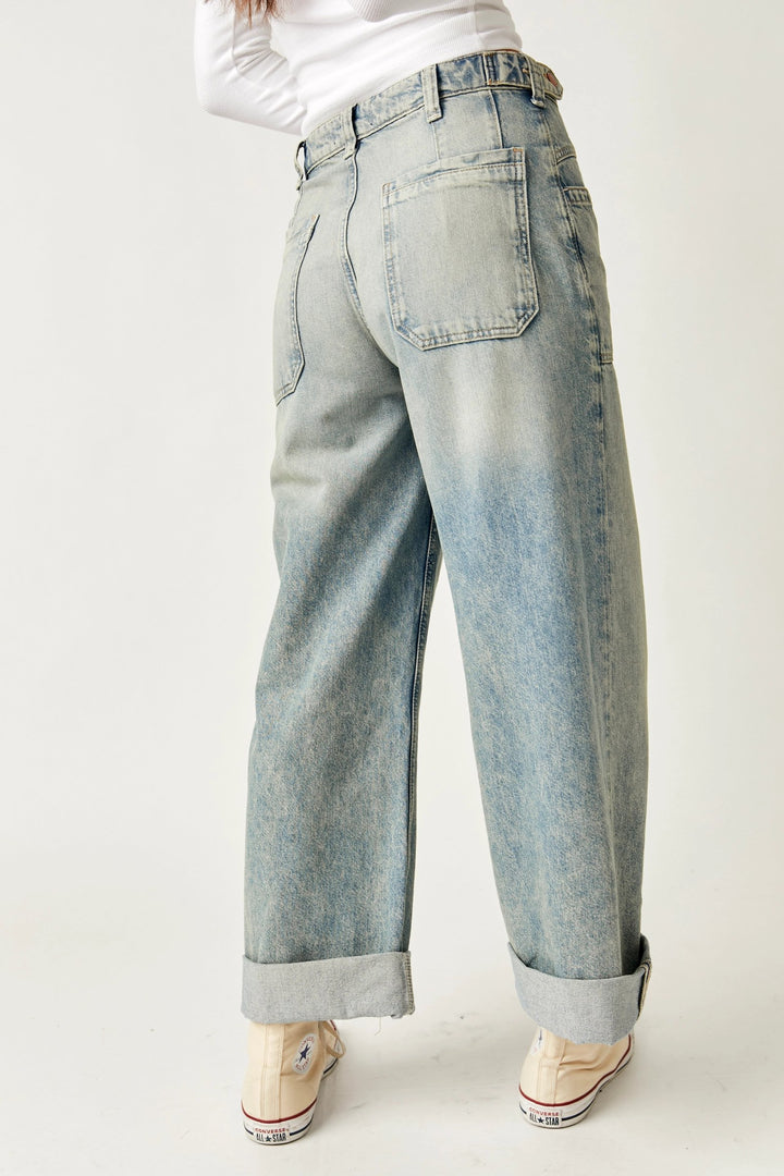 Free People Palmer Cuffed Jean in La La Land