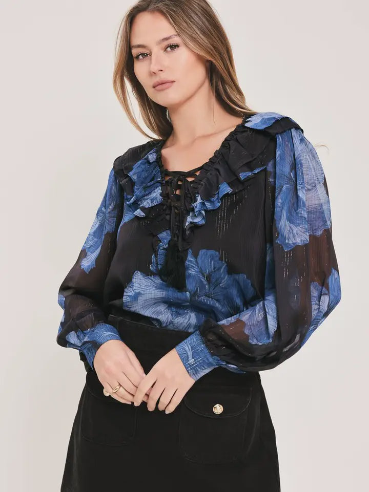 All Part Of The Plan Blur Printed Top
