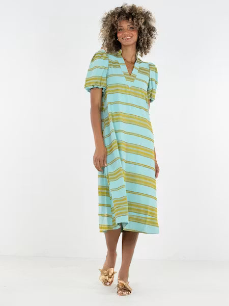 Emily McCarthy Hampton Dress in Fringe Stripe