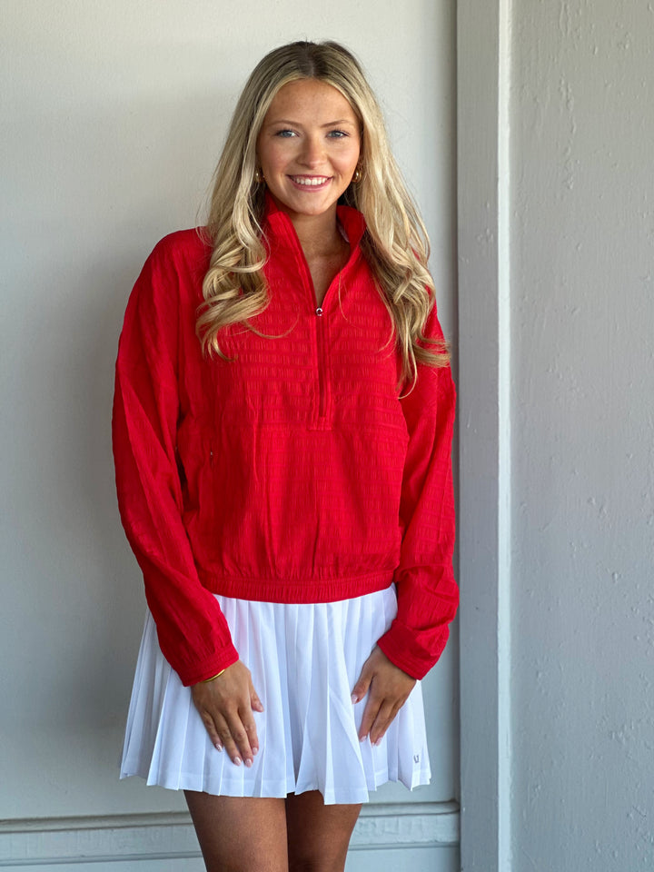 SPANXshape™ Get Moving Woven Jacket in Spanx Red