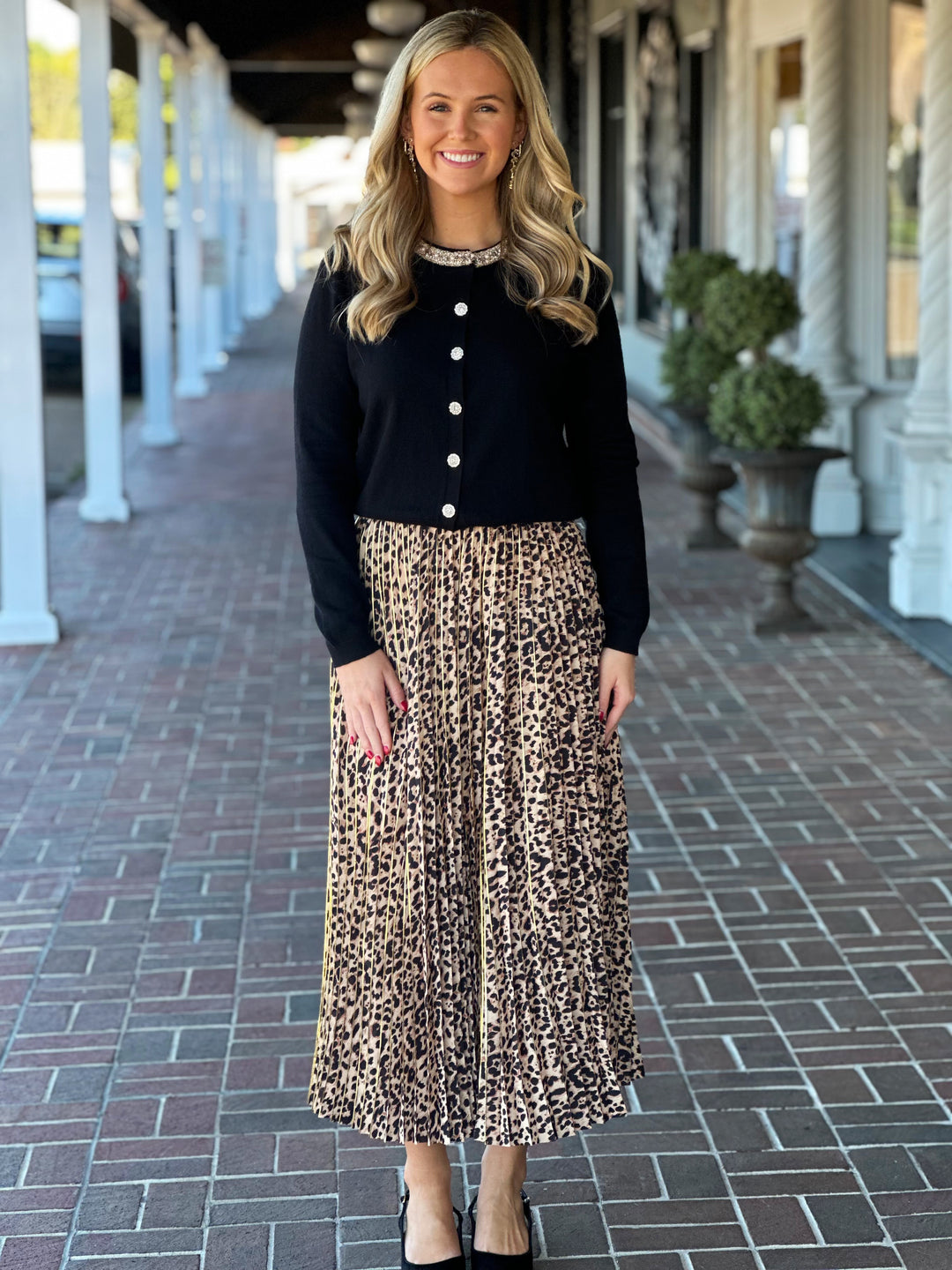 Tyler Boe Cara Charmeuse Animal Skirt in Multi