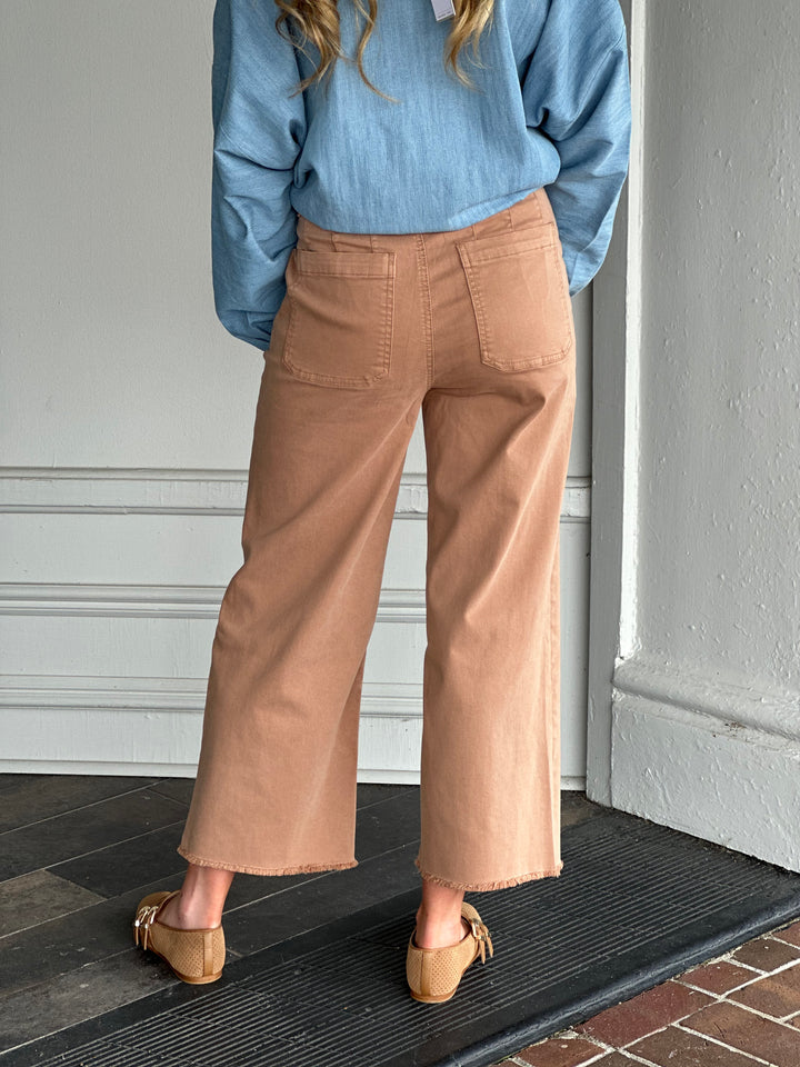 Renuar Woven Pant in Tan