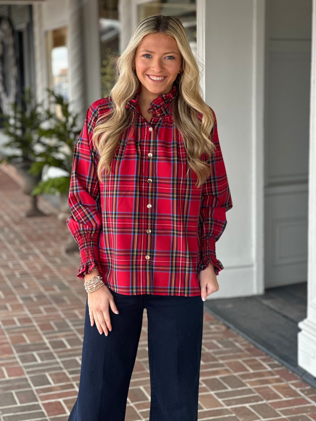 CK Bradley Frau Blouse in Royal Stewart