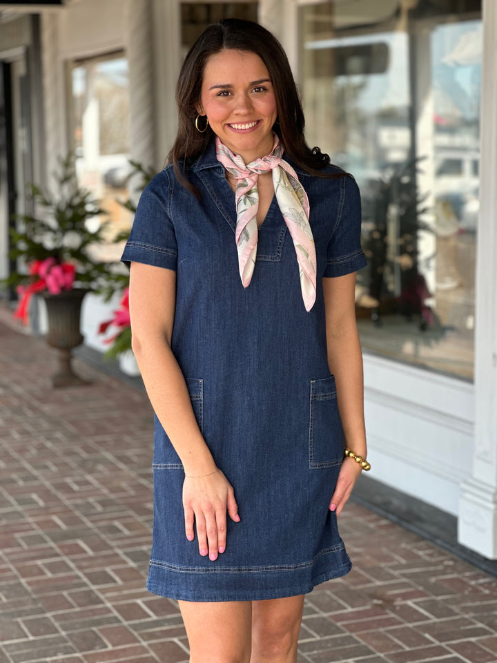 Charlie B Denim Dress in Indigo