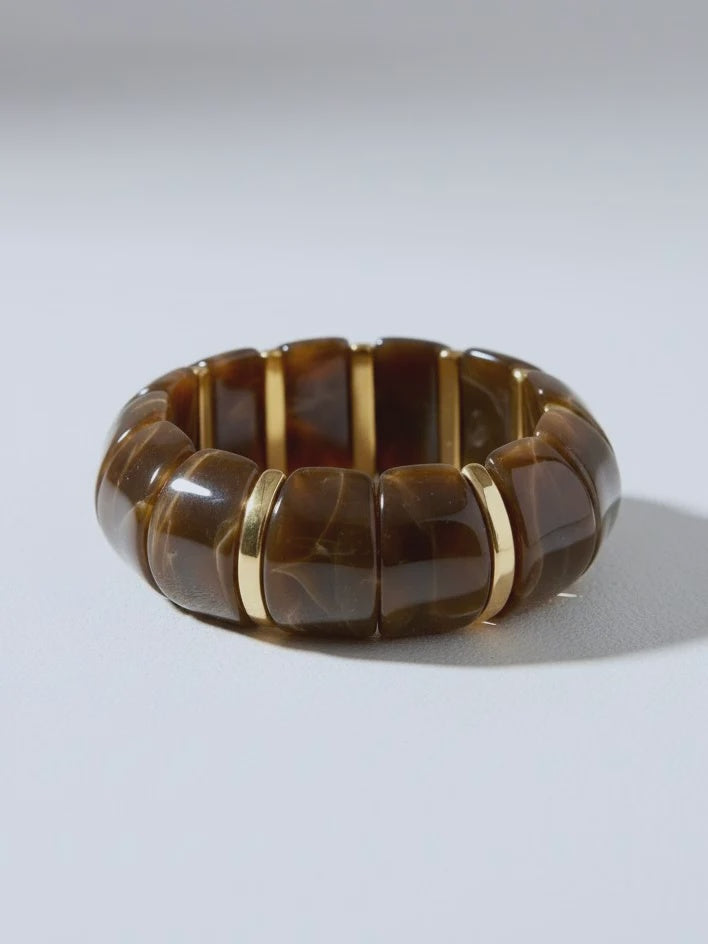 THE WEEKENDER Bangle Bracelet in Brown