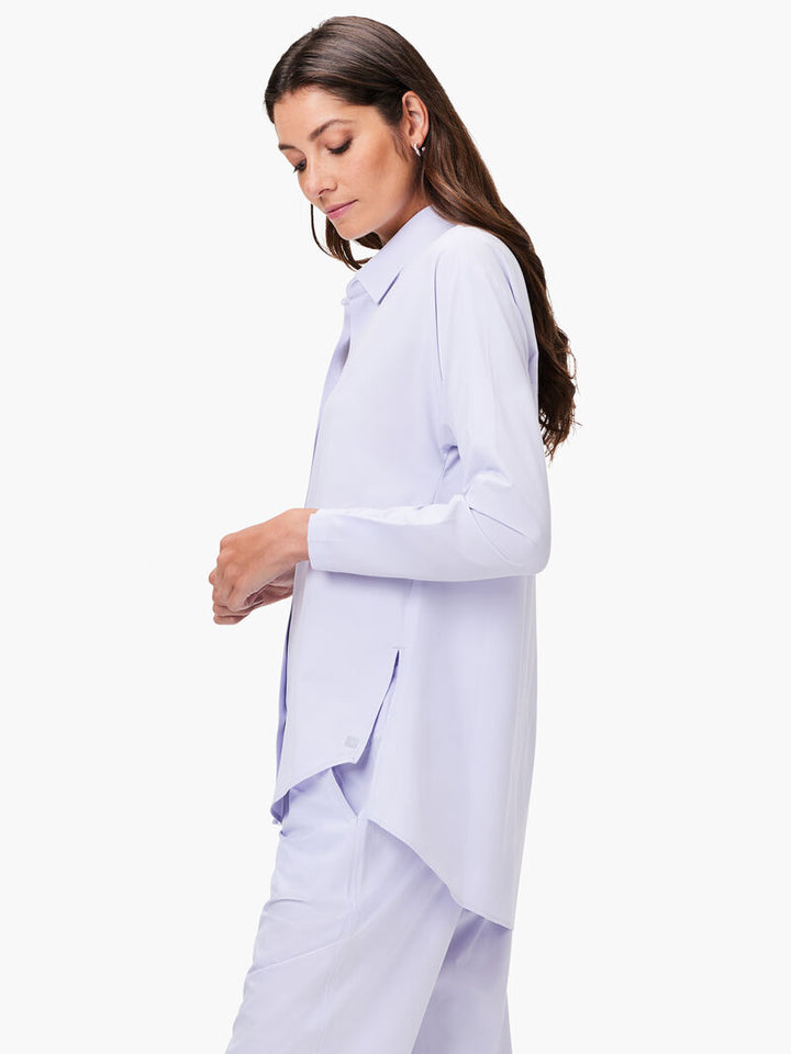 Nic + Zoe Active Tech Stretch Shirt in Wisteria