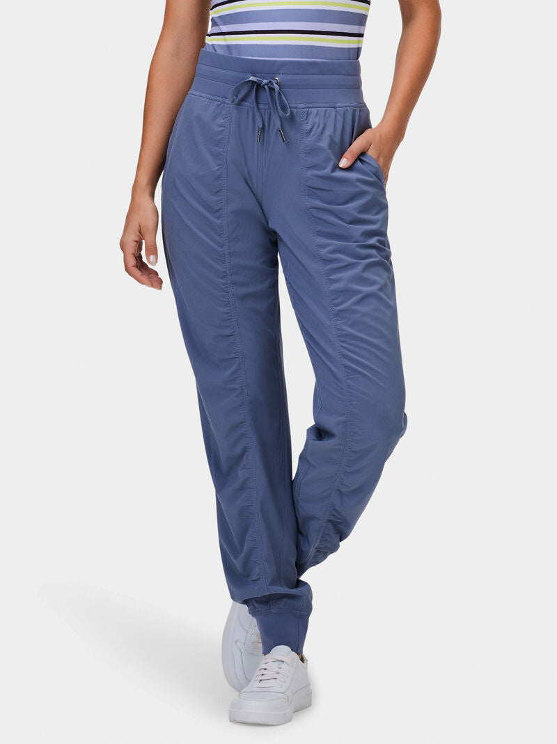 Nic + Zoe Active Tech Stretch Ruched Jogger in Slate