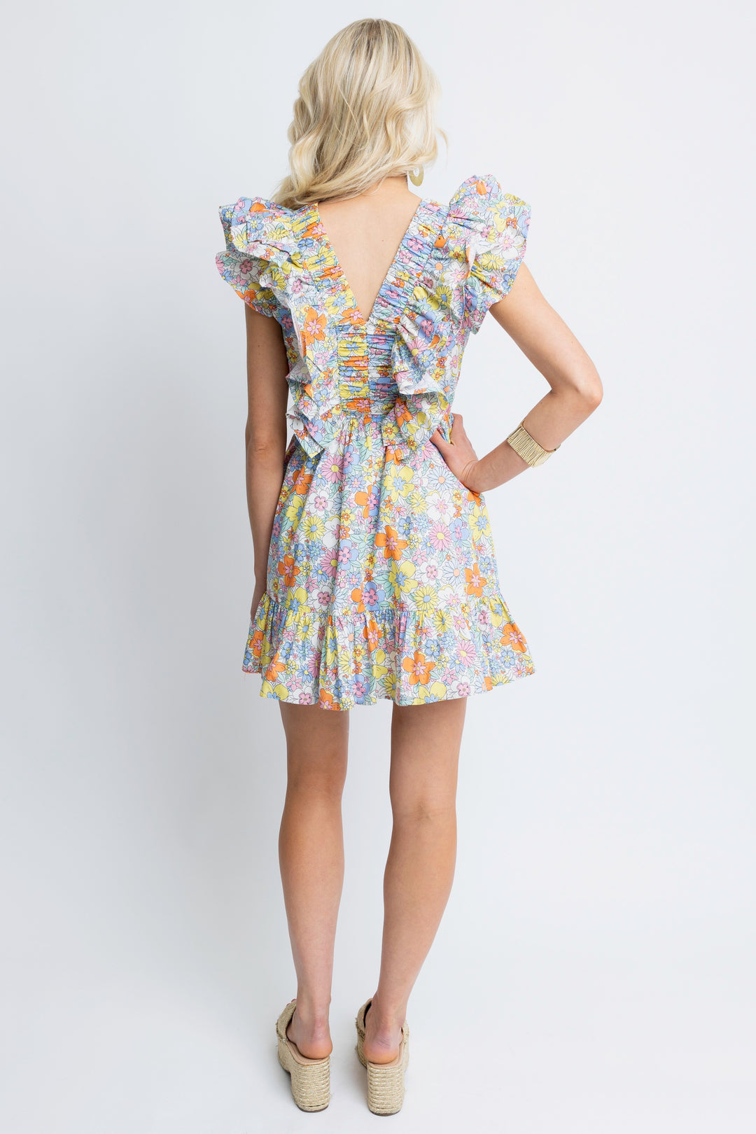 Karlie Oceanic Mirage Printed Dress