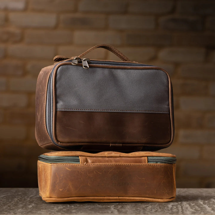 Jon Hart JH Dopp Kit in Khaki Canvas