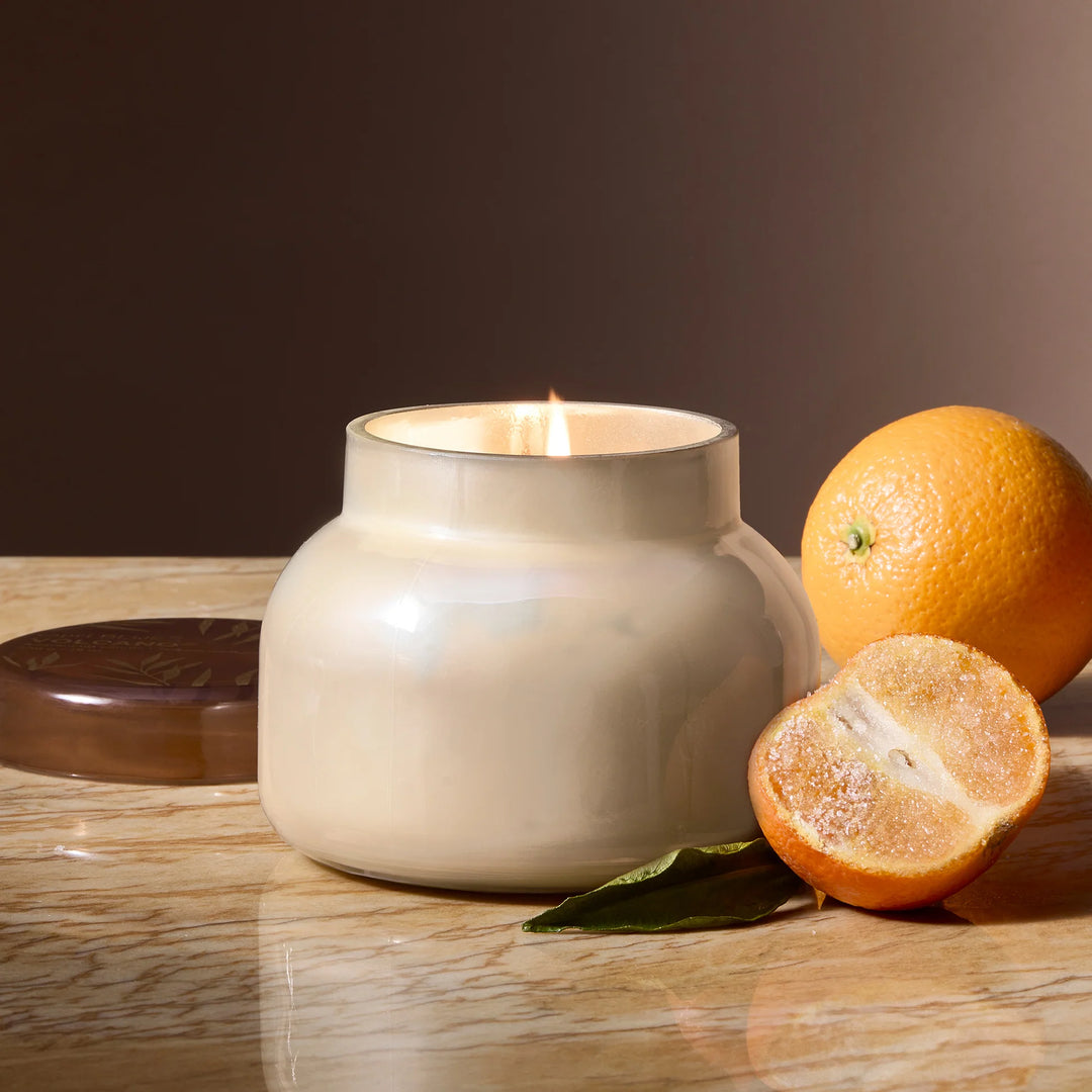 Capri Blue Autumn Glow Volcano White Signature Candle, 19 oz