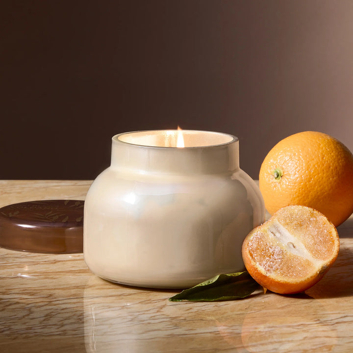 Capri Blue Autumn Glow Volcano White Signature Candle, 19 oz