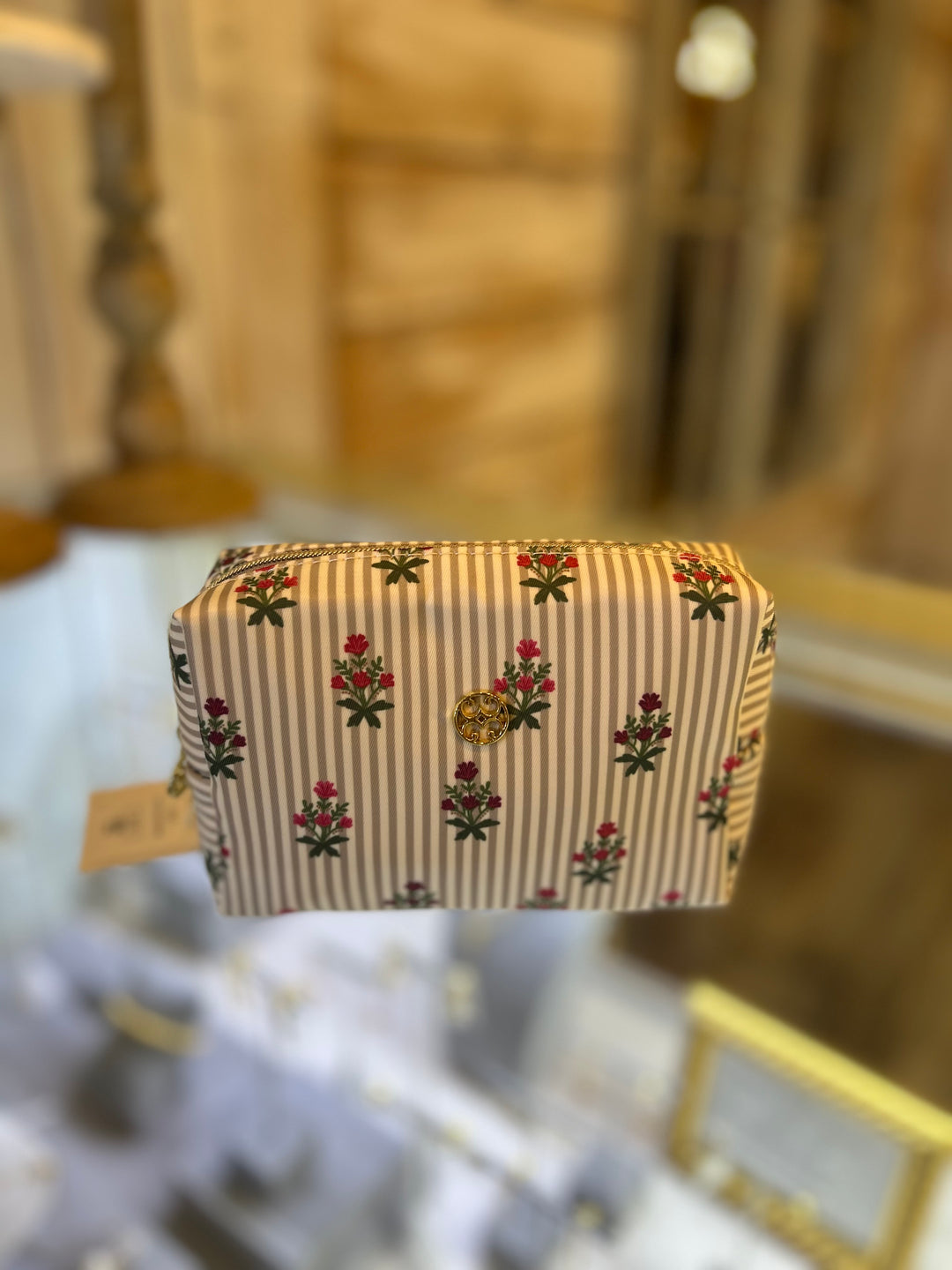 Mary Square Lets Face It Mini Bag in Cottage Stripes