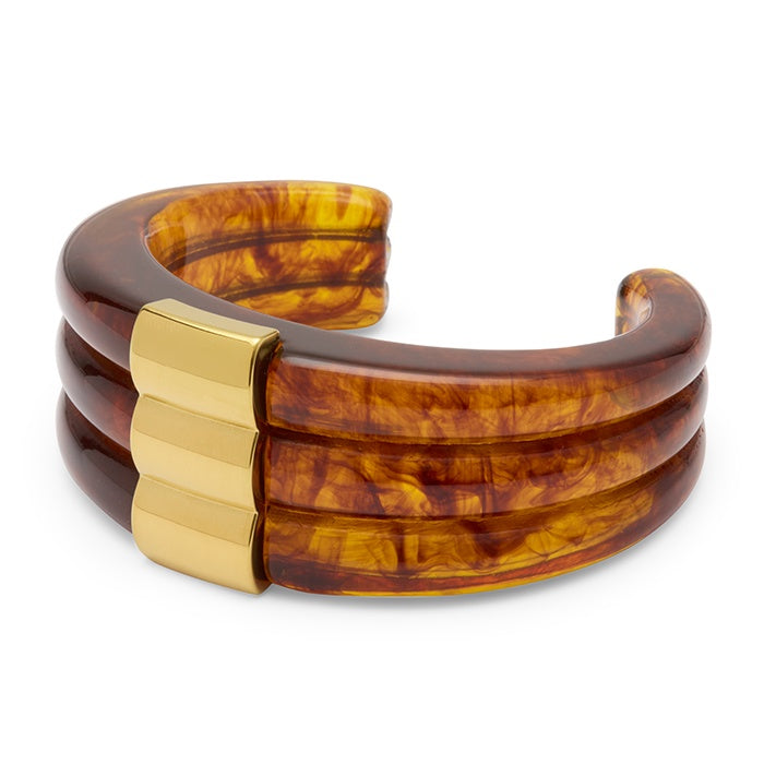 Lucas Jack Tortoise Shell Resin Stack Bangle