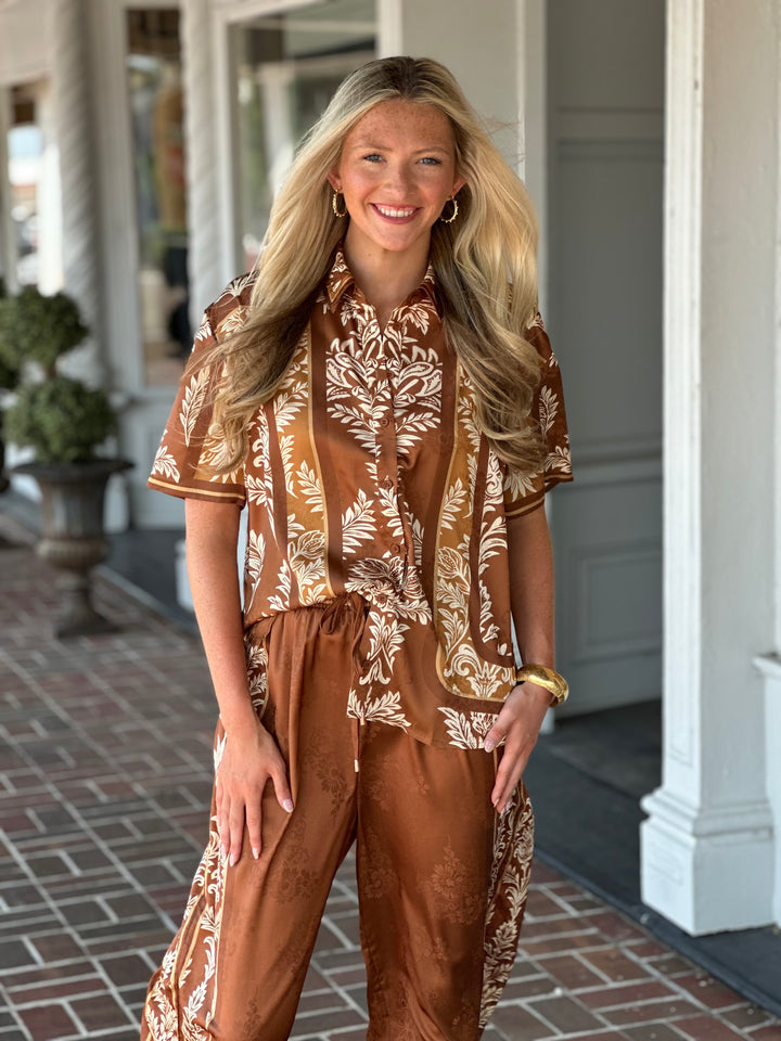 When You Know Brown Printed Top