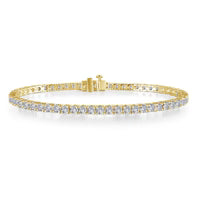 Lafonn 8 CTW Classic Gold Tennis Bracelet