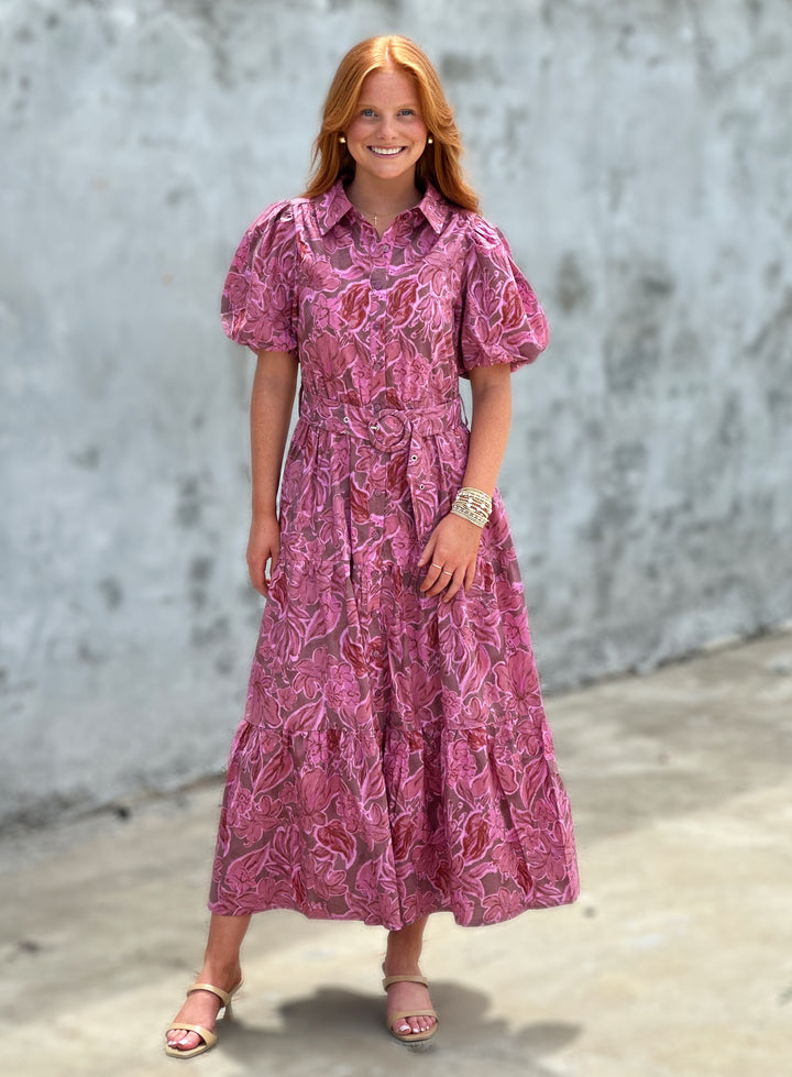 In Your Element Floral Dress in Rose