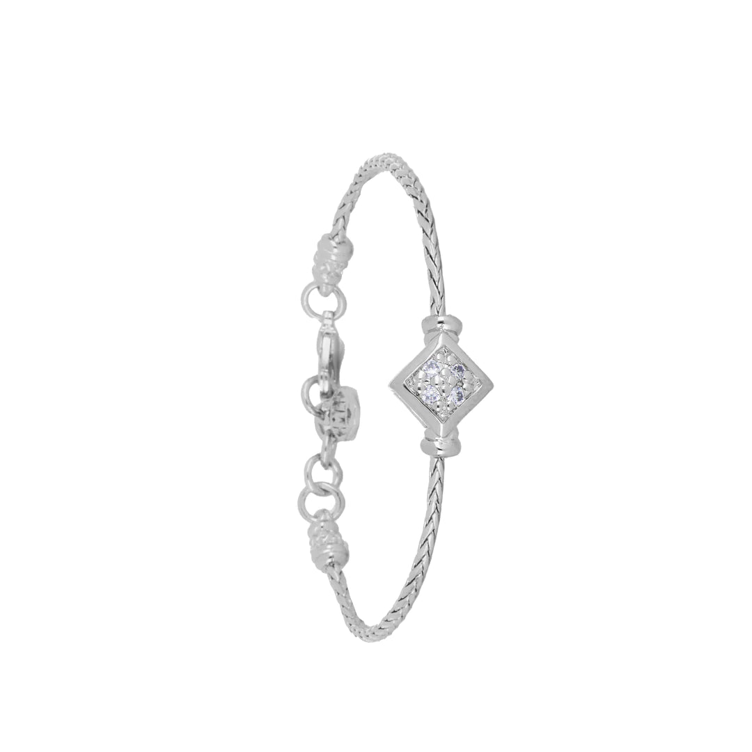 John Medeiros Celebration Collection Diamond Shaped Pavé Single Strand Bracelet