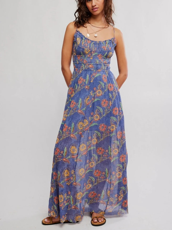 Free People One Ciella Printed Dress New England Combo