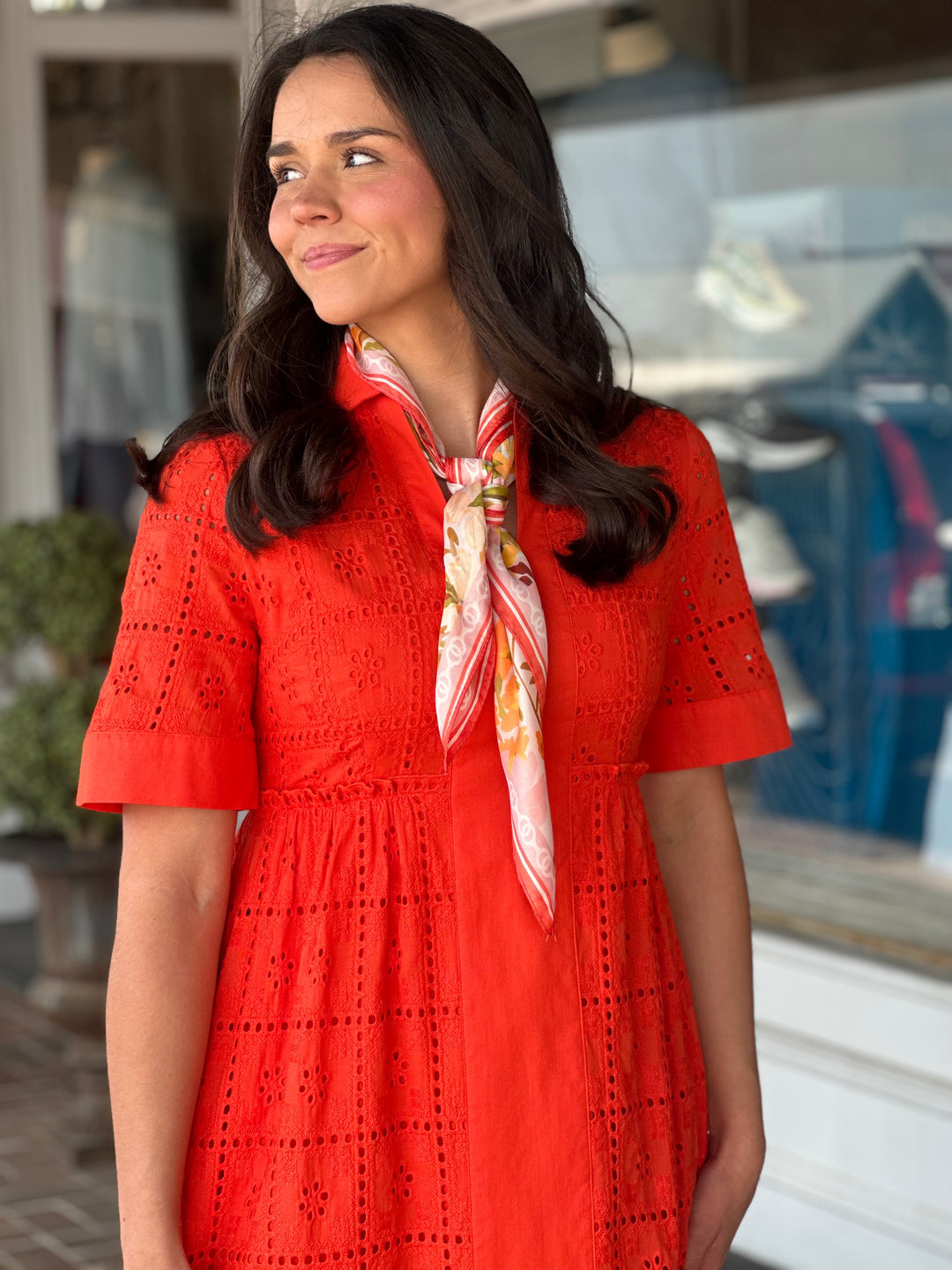 Tyler Boe Lane Eyelet Maxi Dress in Grenadine