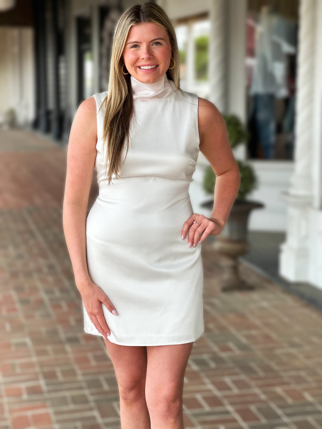 Scarf Satin Sleeveless Mini Dress – Sugar & Spice Scarf Satin Sleeveless Mini Dress – Sugar & Spice