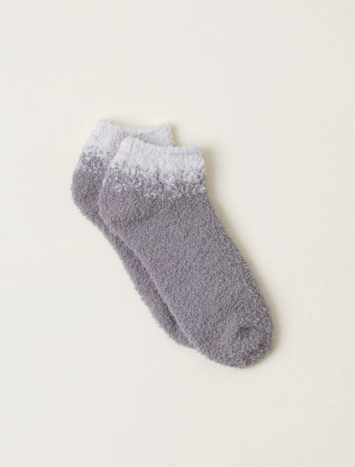 Barefoot Dreams CozyChic® Aspen Ankle Socks in Beach Rock / Almond