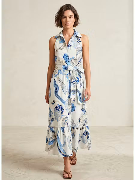 bettina maxi dress Sofia Bettina Maxi Dress in Indigo Chrysanthemum