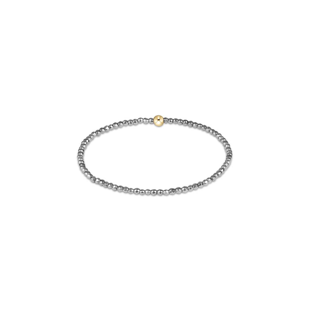 Enewton Extends Classic Silver Faceted Hematite 2mm Bracelet