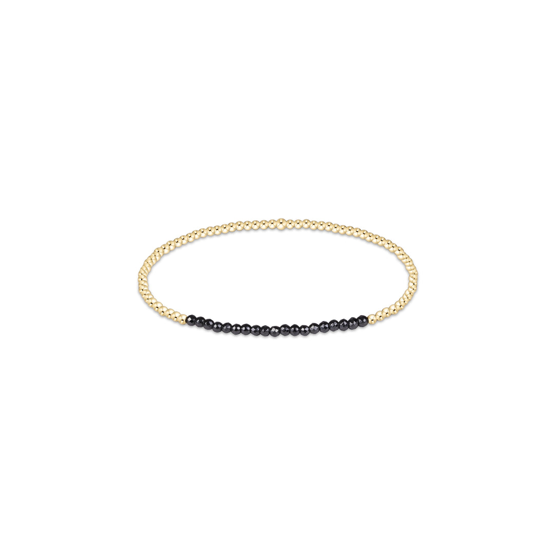 Enewton Gold Bliss Faceted Hematite 2mm Gold Bracelet