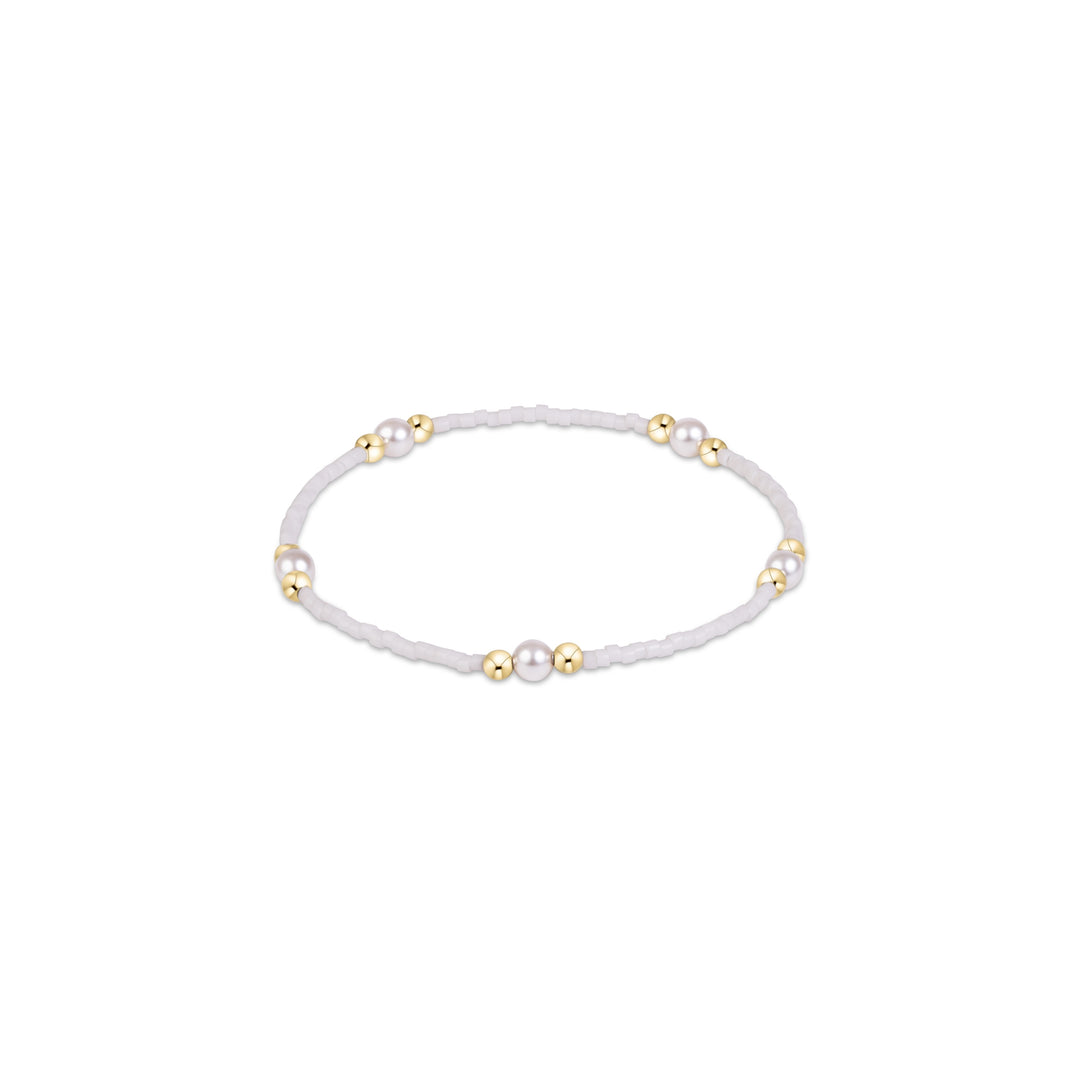 Enewton Gameday Hope Purpose Pearl Bracelet - White