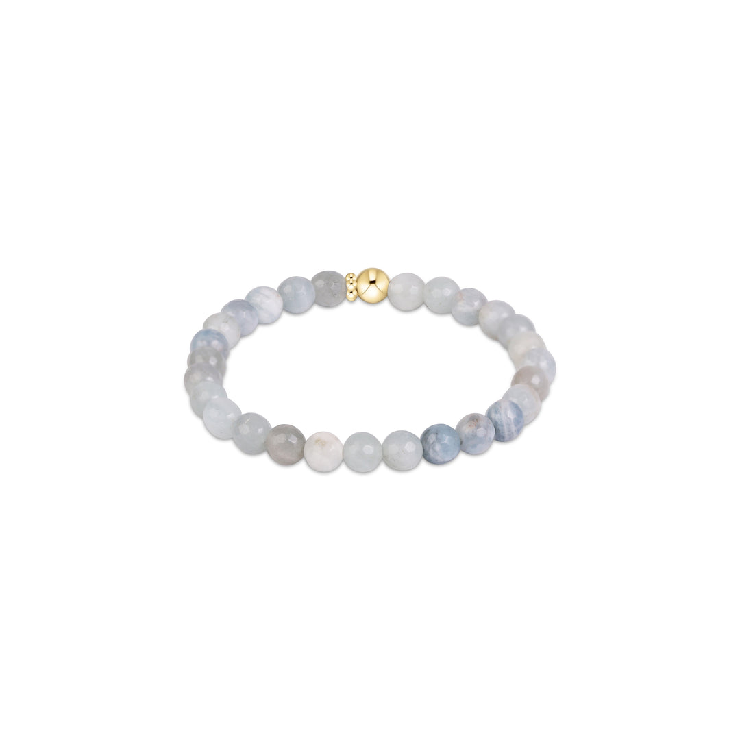Enewton Classic Gemstone 6mm Bracelet - Aquamarine